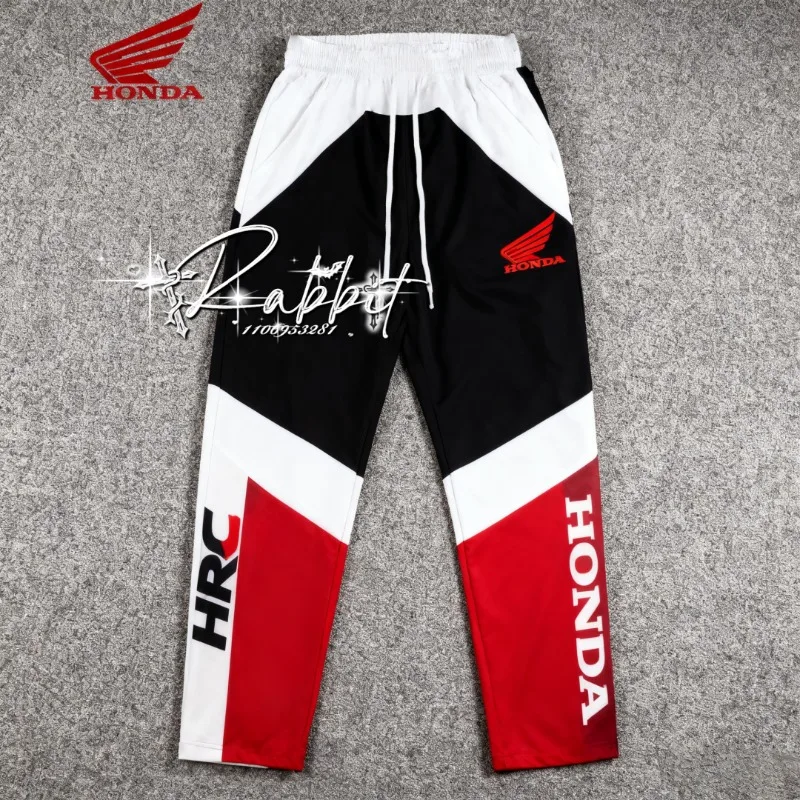 25/26 New Honda Racing Team Fashion Street Cycling Speed Drying Sunscreen Pants Men's F1 Motorcycle Off Road Enthusiast Pants
