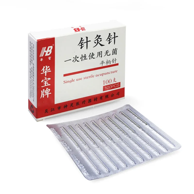 100  Aluminum Foil Independent Packing Disposable Sterile Acupuncture Needle Zhenjiu Acupuntura Asepsis Beauty Massage