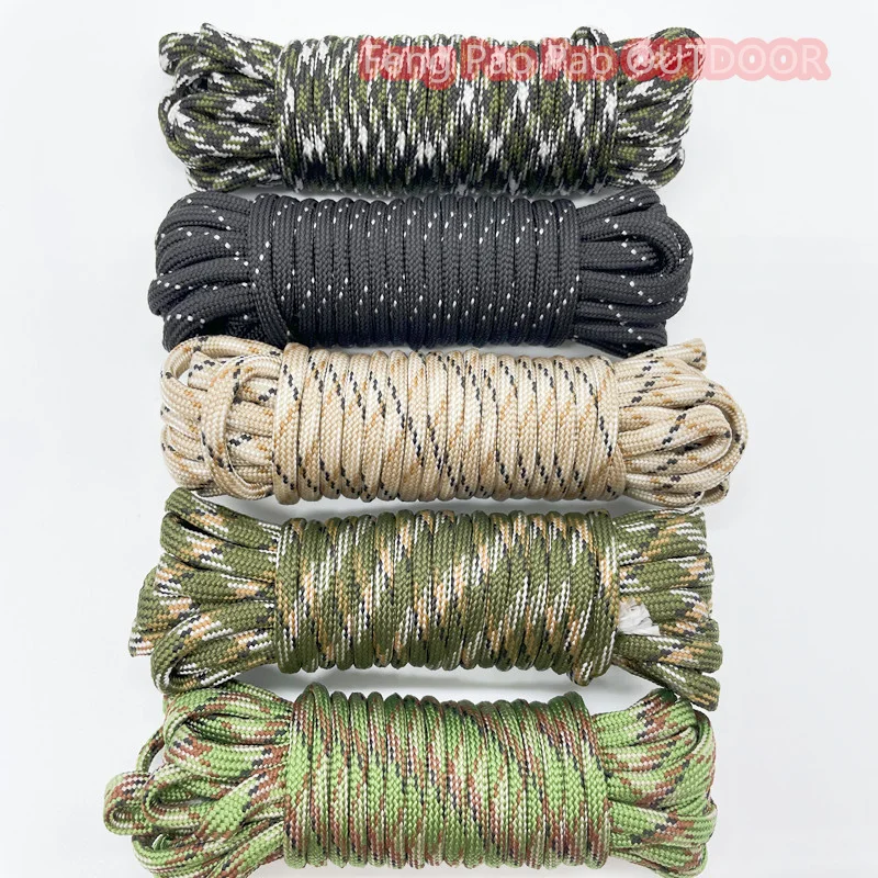 5 10 30 100M Paracord for Survival Dia.4mm 7 Stand Cores Parachute Cord Lanyard Outdoor Tools Camping Rope Hiking Clothesline