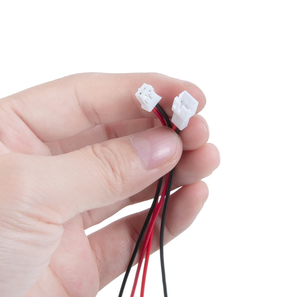 AXSPEED PH2.0 2Pin Connector Soft Silicone Cable Wire JST Female to PH2.0 Male for 1/24 Axial SCX24 RC Micro Crawler Car