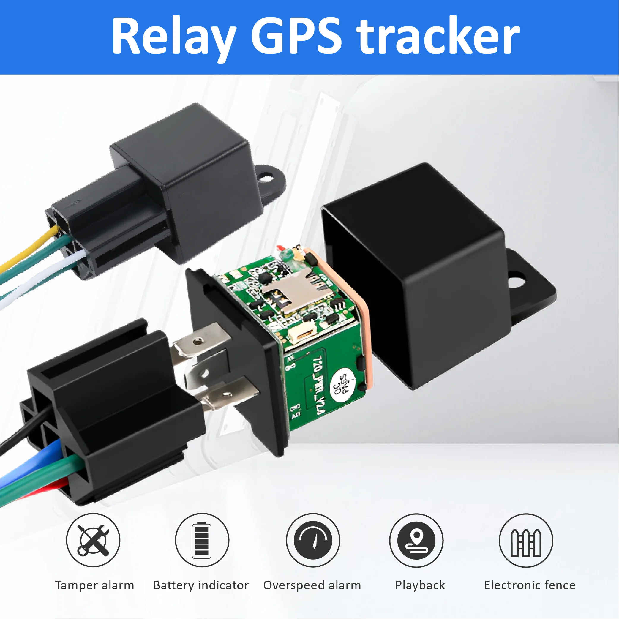 في الوقت الحقيقي 4G مقاوم للماء لتحديد المواقع المقتفي مركبة/دراجة/دراجة نارية محدد GSM WIFI LBS طرق الكمبيوتر يمكن رؤية تتبع السيارات الدراجات النارية