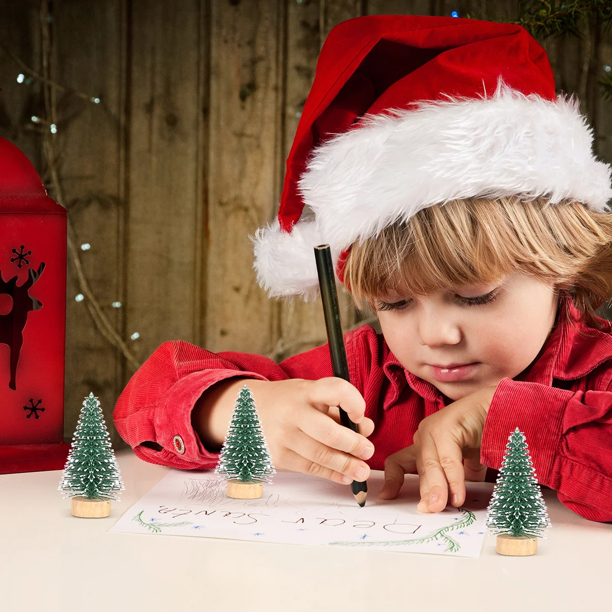 

10Pcs 5cm Miniature Pine Tree Christmas Desktop Ornament Craftsmanship Festive Holiday Decor Miniature Christmas Tree