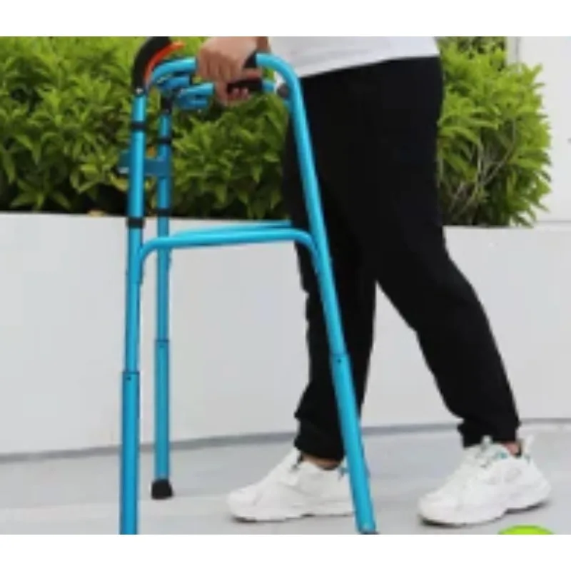 Two-Color Optional Aluminum Lightweight Foldable Stair Climbing Disabled Walker 1pcs