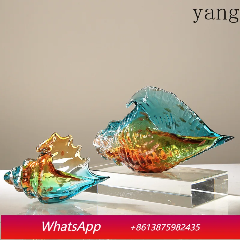 

CX modern simple glazed conch ornament living room hotel entrance decoration