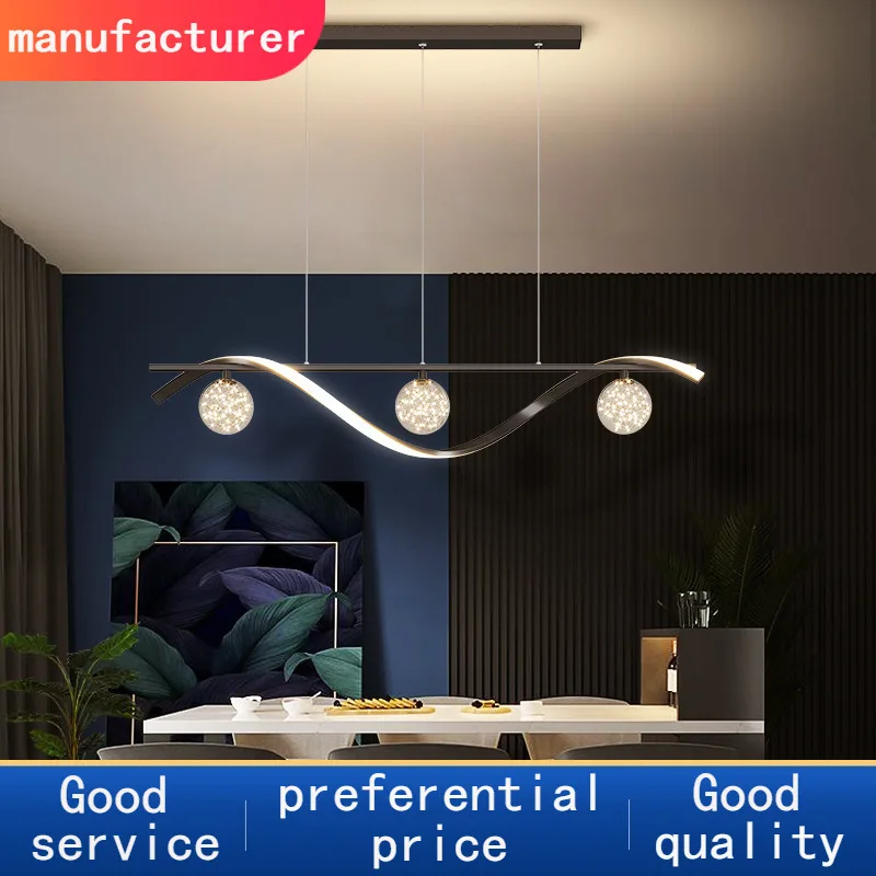

Modern Glass Ball Pendant Lights LED Chandelier Suspension Chandelier Minimalist Living Dining Room Kitchen Home Decoration
