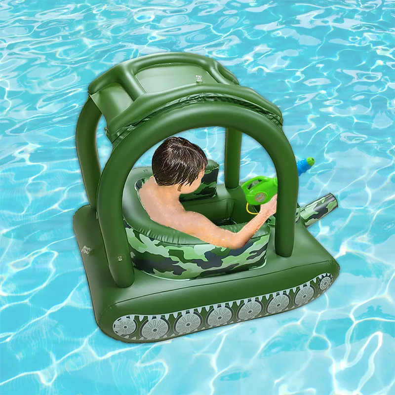 

Pool Toys Inflatable Water Tank Jet Car Children's Play Seat Spray Swim