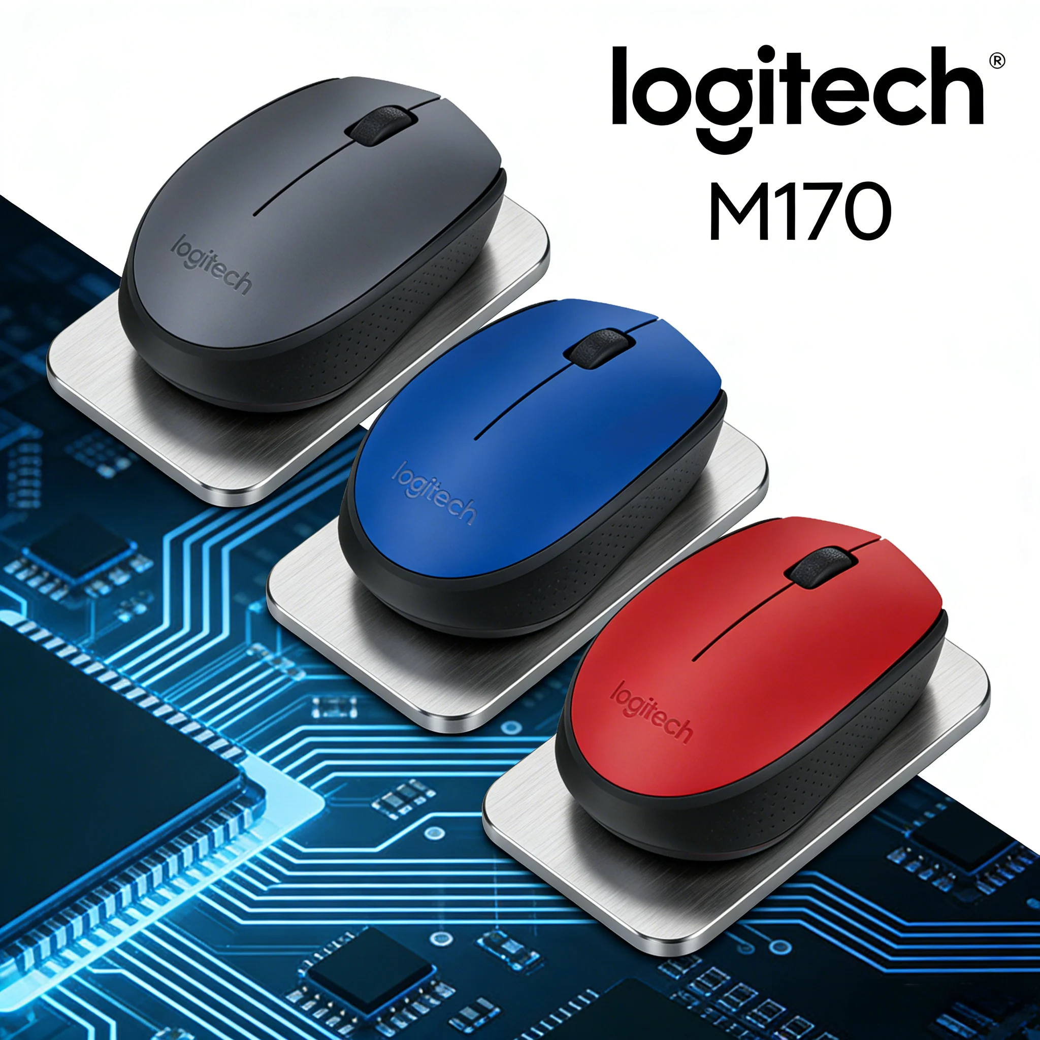 

Logitech M170 /M185 /220 /M221 /M280 Wireless Mouse 2.4G Play with USB Receiver