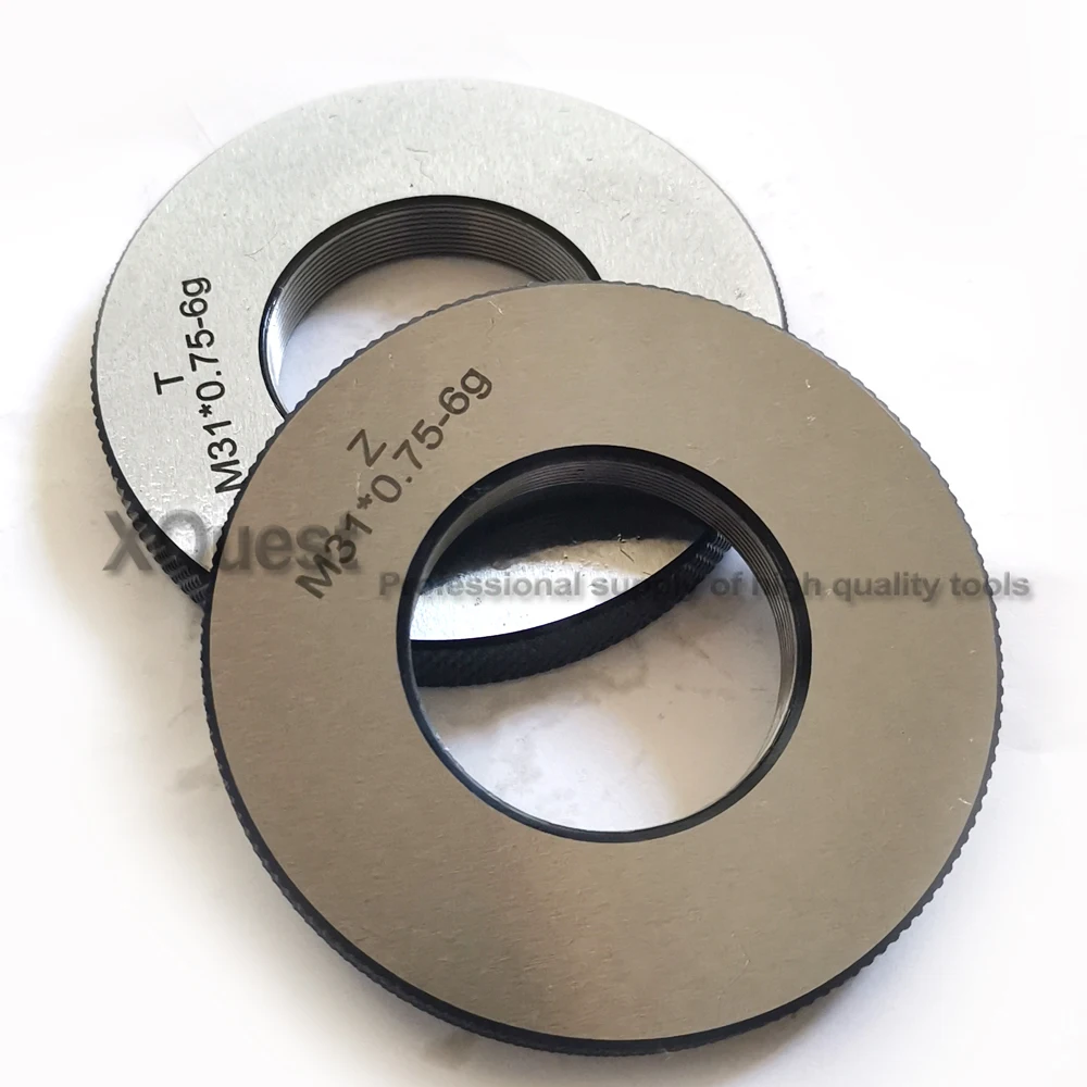 6G M31 Metric Thread Ring Gauge Gauges Set M31X2 M31X1.5 M31X1 M31X0.75 Go Nogo T Z Right Hand Fine Screw Threads Ring Gage