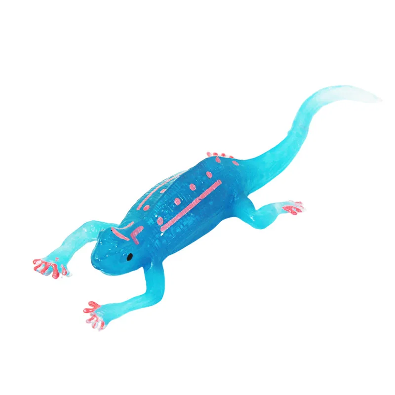 Nouveau Mode lézard qui brille dans le noir Simulation Reptile lézard ensemble de jouets jouets cognitifs pour enfants garçon bureau petit ornement cadeau drôle