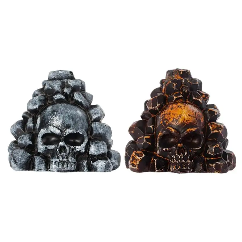 Aztec Death Whistle Scary Whistle Resin Scream Whistle Horror Prank Toy Teens Halloween Christmas Party supplies Skull Head Toy