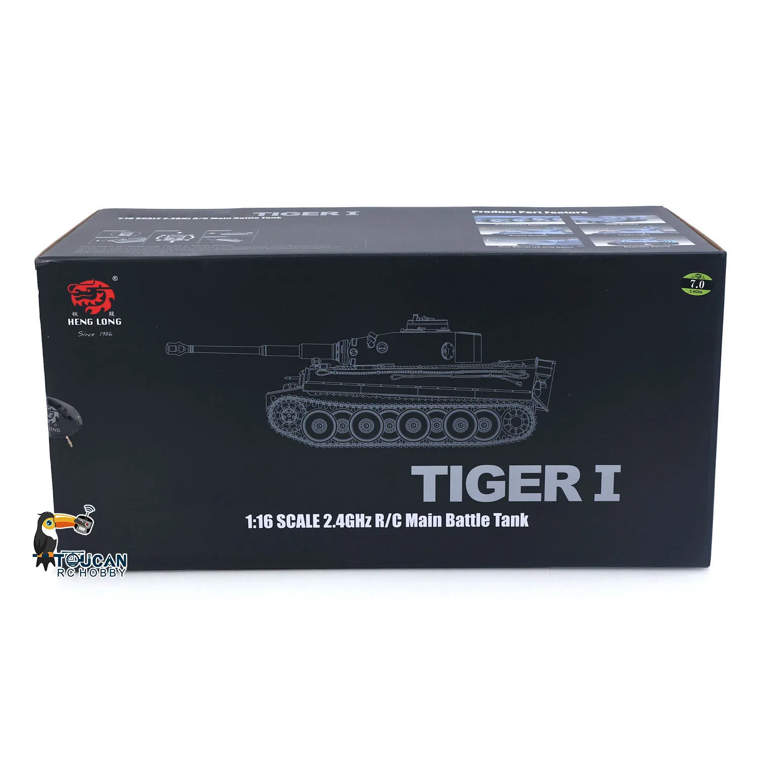 Spielzeug 1/16 Maßstab 7.0 Heng Long RC Panzer Plastik Tiger I RTR 3818 Ferngesteuertes Panzerfahrzeug-Modell für Geschenke TH17233 – Detail 29