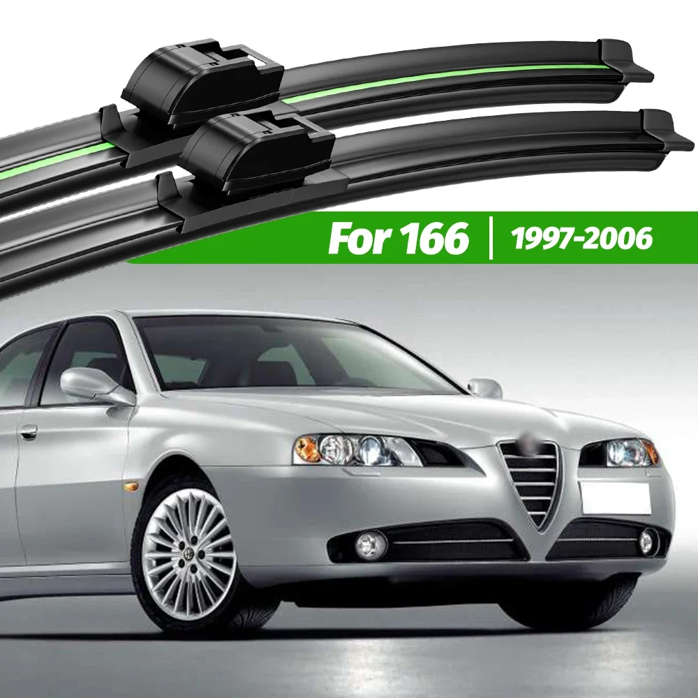 

For Alfa Romeo 166 1998-2007 2pcs Front Windshield Wiper Blades 1999 2000 2001 2002 2003 2005 2006 Windscreen Window Accessories