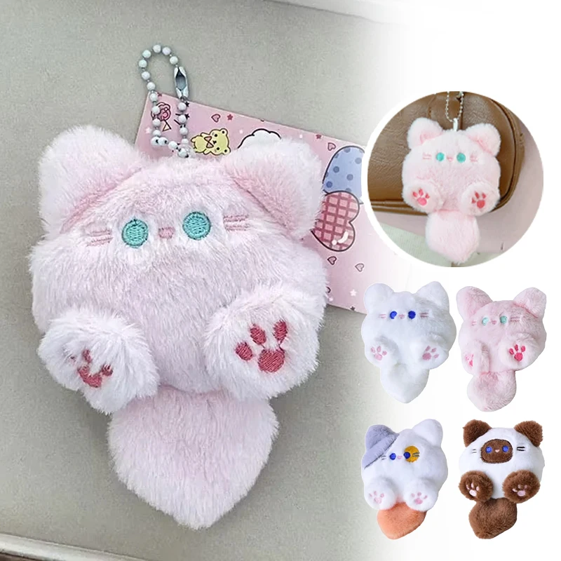 

Long Tail Cat Keychain Cute Filling Cat Bag Decoration Fashion Christmas Birthday Gift Keyring for Keys and Handbag