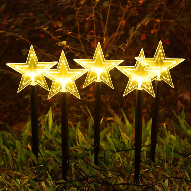 Outdoor impermeável LED Solar Lights, Halloween Star Lamp, Decoração do jardim, Paisagem, Luzes de Natal, Lâmpadas, Home Varanda, 160, 2023