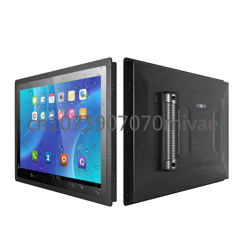 Aluminum Embedded IP65 Waterproof Industrial Display VGA 15 17.3