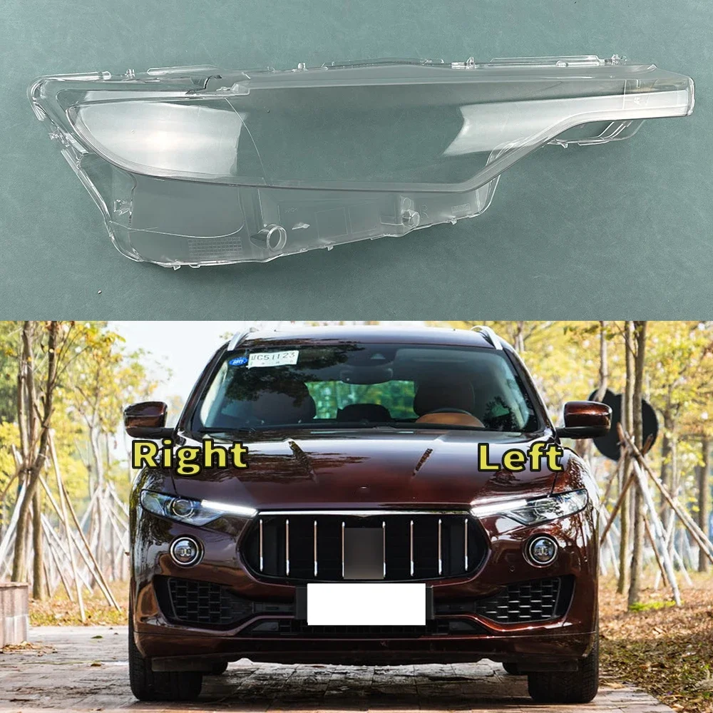 For Maserati Levante 2016 2017 2018 2019 2020 Headlamp Shell Transparent Headlight Cover Lamp Shade Lampshade Lens Plexiglass