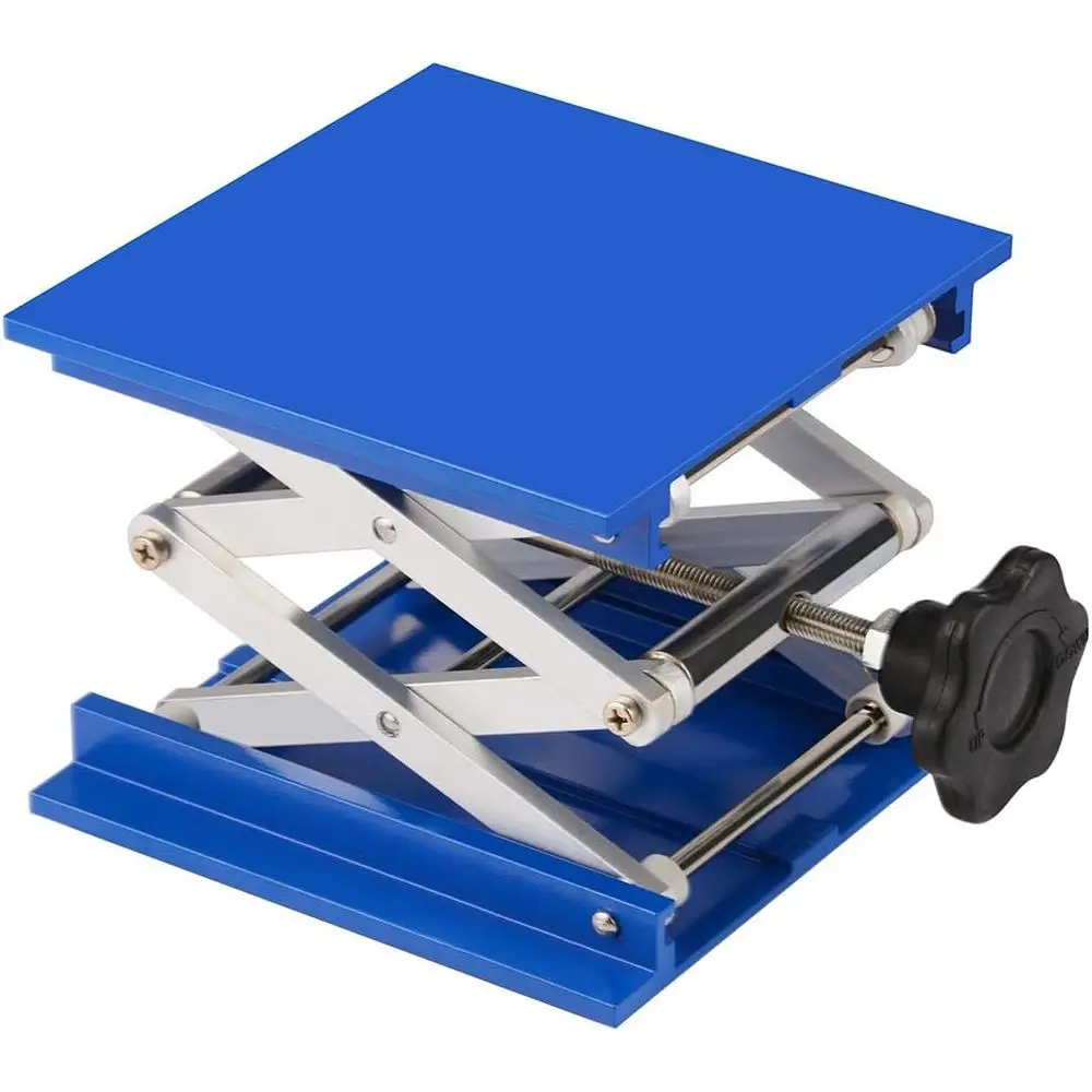 

Adjustable Lab Scissor Jack Platform with 200x200mm Alloy Top, 15kg Capacity, 67-315mm Vertical Range