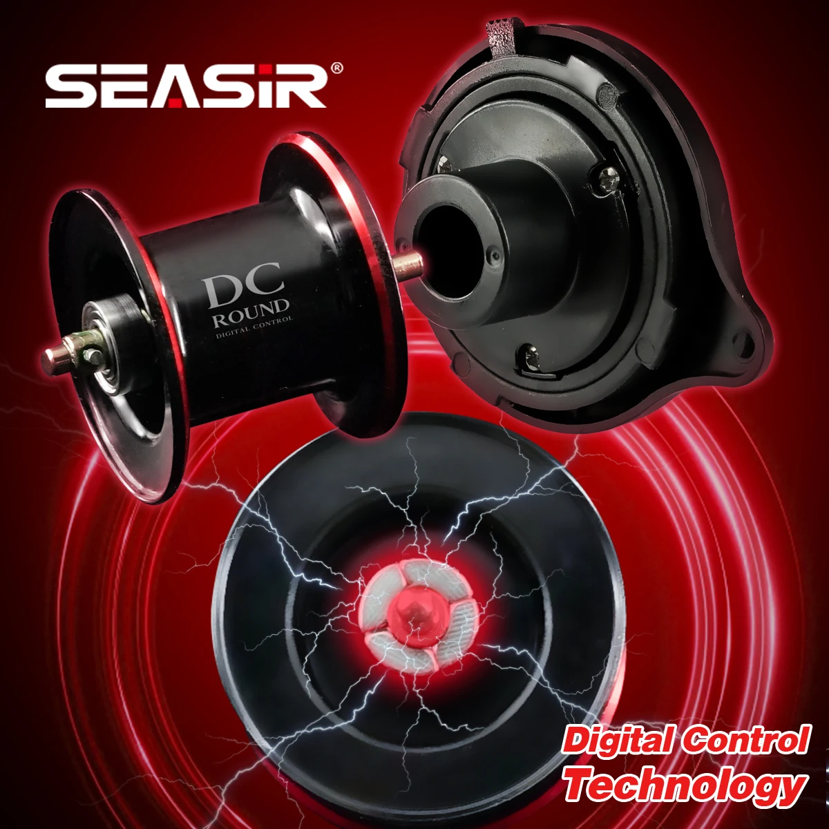 SEASIR DC-ROUND carrete de pesca latón lanzado largo agua dulce y salada - imagen 5