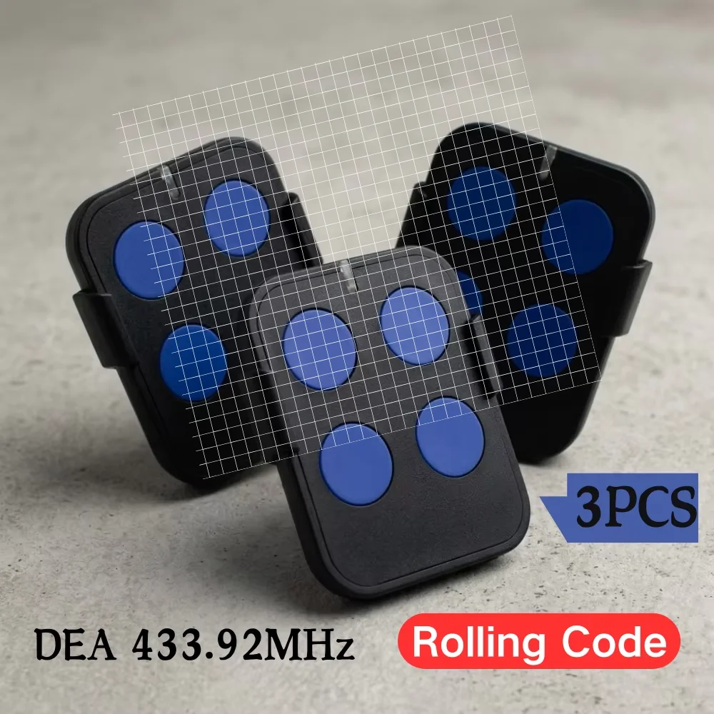 1-3 Pack Compatible DEA GTI2 GTI4 GT2 GT4 GENIE 273 GOLD 288 433.92MHz Rolling Code Garage Gate Remote Control Opener Keyfob