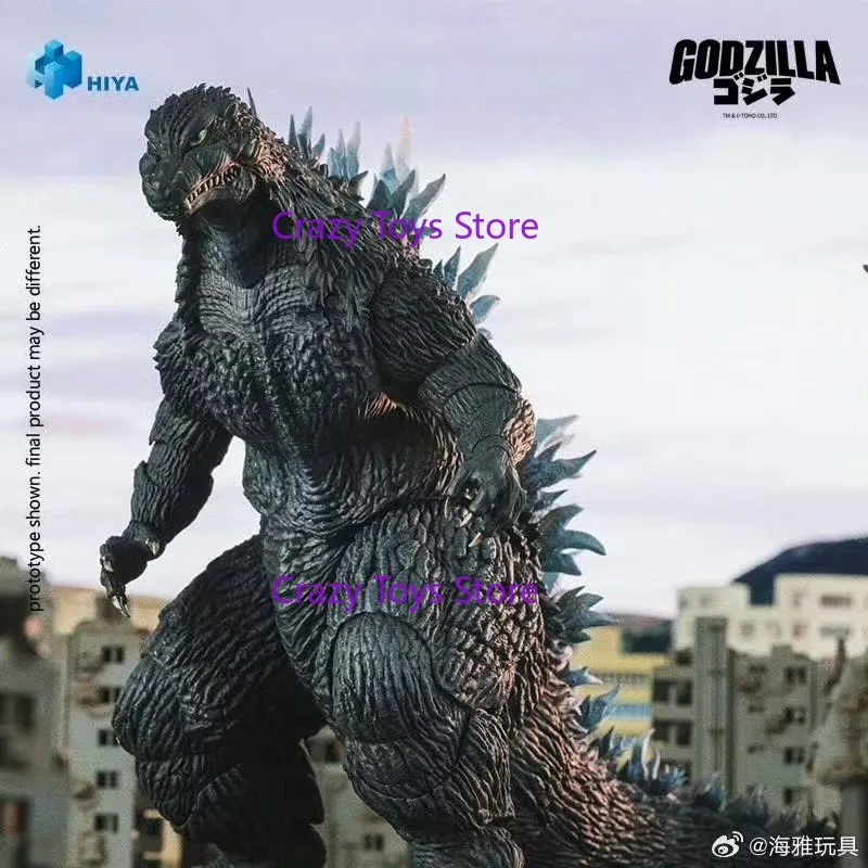 Figurki akcji HIYA 18 cm, seria Exquisite Basic, Godzilla kontra Mecha Godzilla, Godzilla z promieniem termicznym, zabawka anime, prezent - dostępne od ręki.