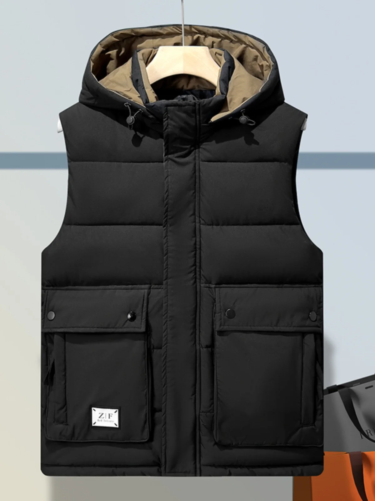 

Новый мужской хлопковый жилет Thiened на пуху, осенне-зимняя рабочая одежда, тюжет, большой размер, модный жилет для пар, молодежный повседневный модный жилет