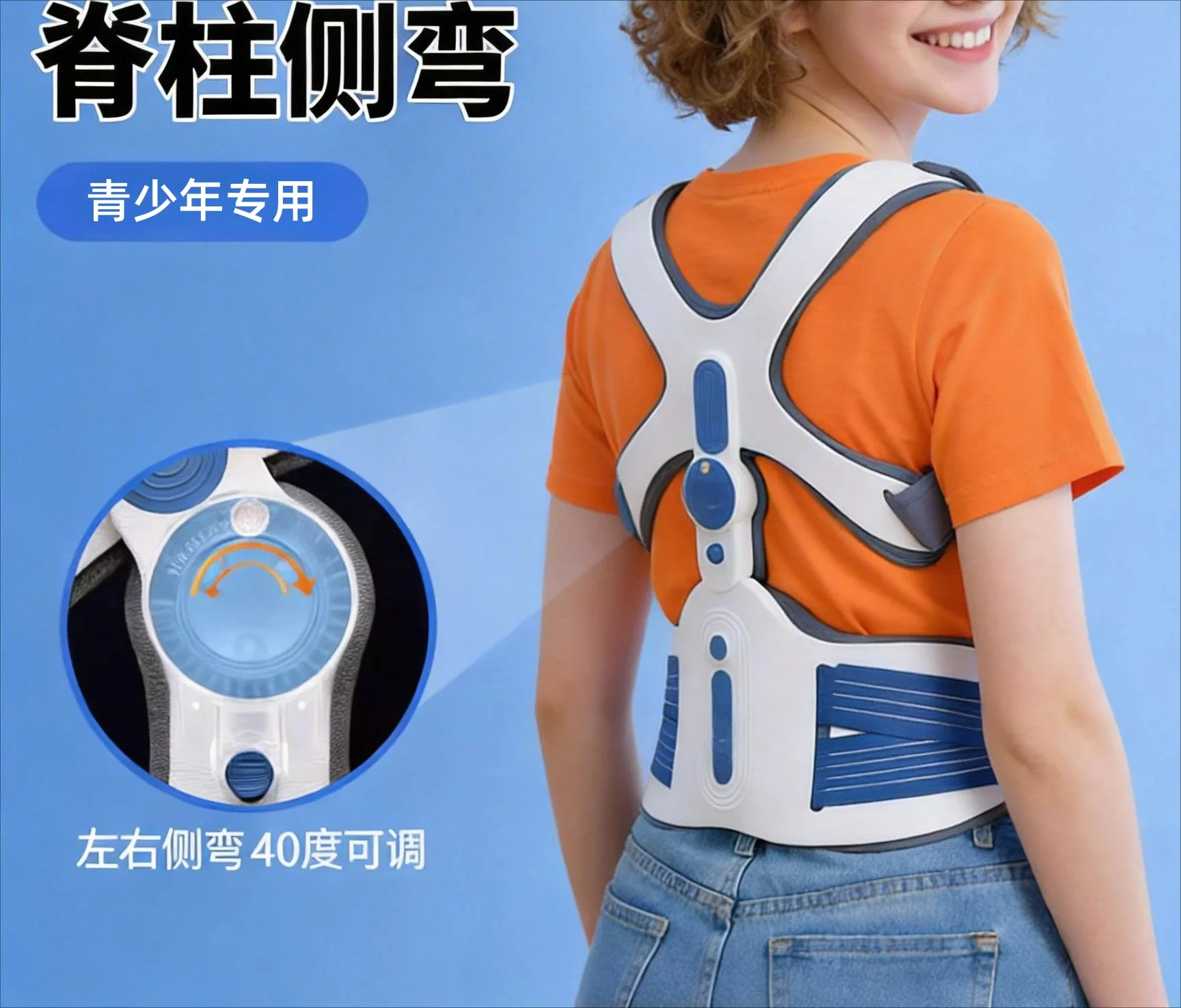 Customizable Scoliosis Orthotics Teenagers High and Low Shoulder Hump Orthotics Lumbar Thoracic Spine Protection Back Support Ar