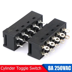 1Pc 8A 250VAC 4 Positions 10 Pins SS-24-2 Hot And Cold Air Cylinder Toggle Switch For Hair Dryer Connector Accessories