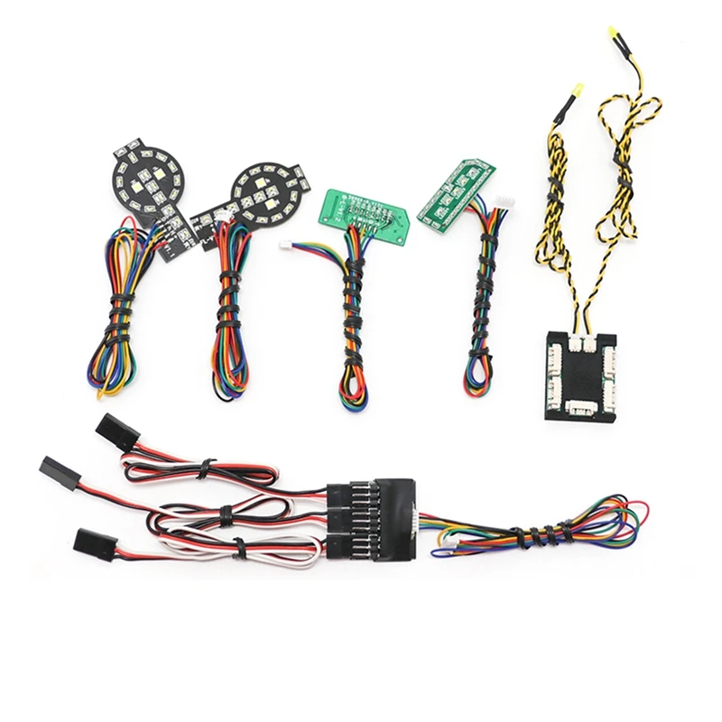 RC Crawler Car LED Light System Front Rear Lamp Group for TRX4 2021 1/10 Turn Signals Brake Lights