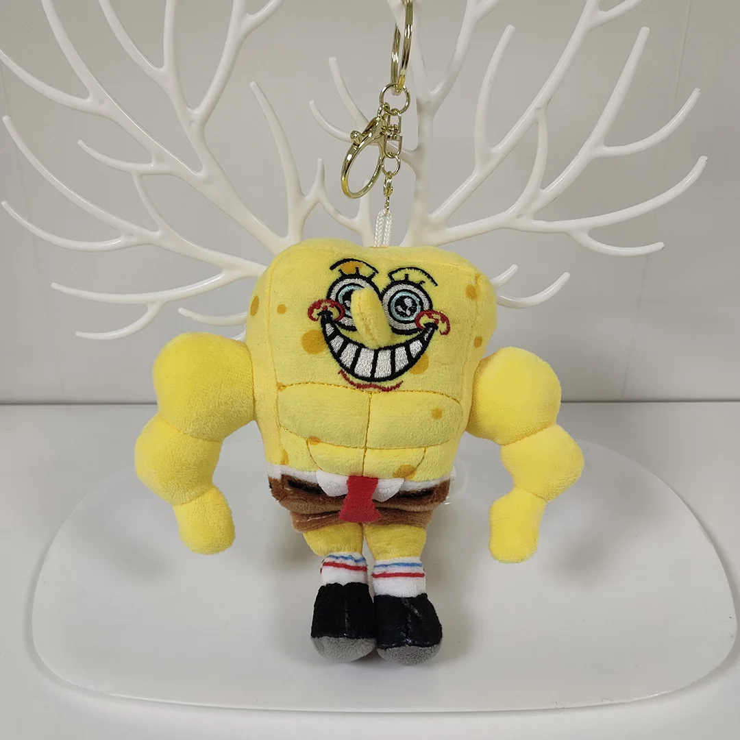 Anime SpongeBob Kanciastoporty Patrick Star Kawaii Fitness Seria Brelok Pluszowe Zabawki Wypchane Zabawki Breloczek Prezent Urodzinowy Dla Dzieci