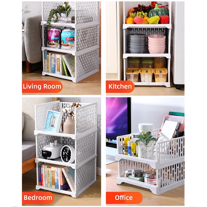 Stackable Wardrobe Drawer Cabinet Organizer Shelves Clothes Closet Storage Box Modern Mesh Design Storage Rack Assembled Drawer