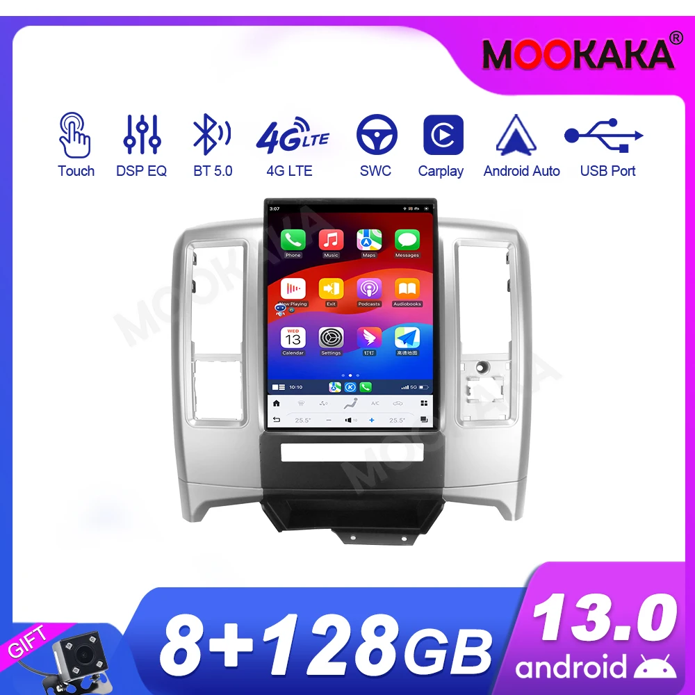 

Автомобильные аксессуары, радио для Dodge Ram 2008-2011, Android, GPS-навигация, мультимедийный стереоприемник, головное устройство, автономные карты