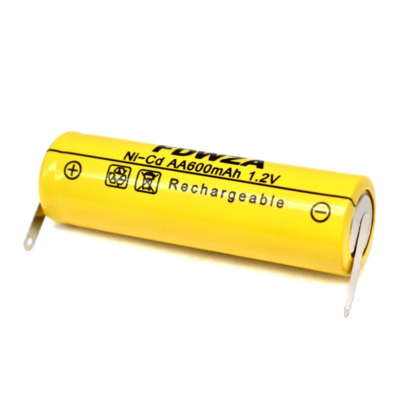 2Pcs/lot Rechargeable Battery 1.2V 600mAh