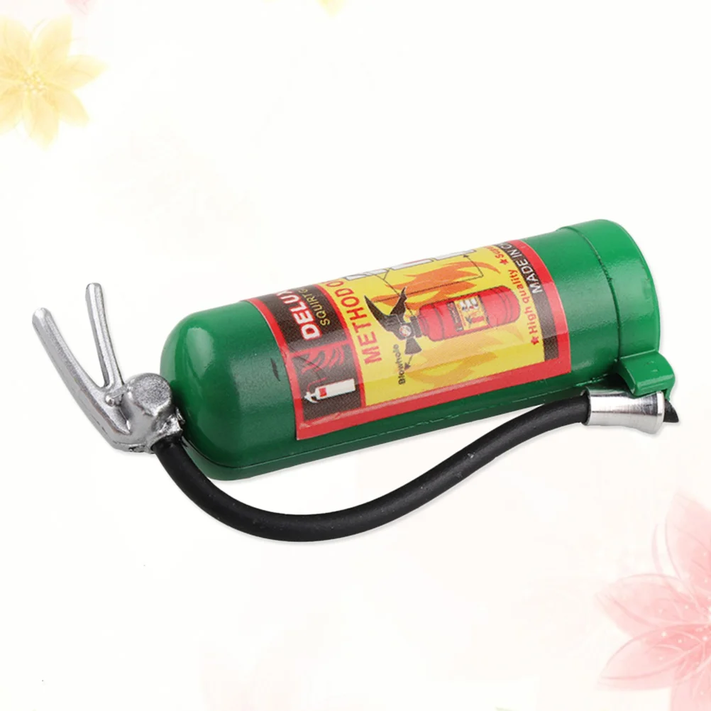 

1Pc 1:10 Plastic Scale Fire Extinguisher for Axial SCX10 D90 RC Climbing Truck Car Decorative Tools with Sticker (Green)