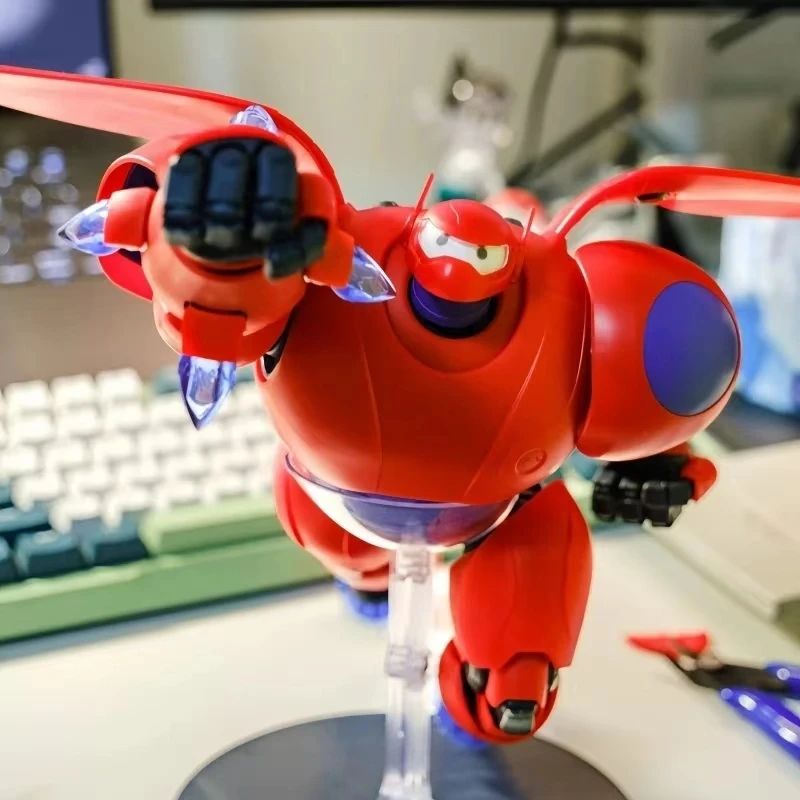 Brand New Genuine Gong Big Hero 6 Baymax Series Assembled Model Baymax 18cm Assembled Action Figure Boy'S Gift