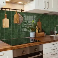 A93E-10 Sheets Peel And Stick Backsplash Tiles, 6X6 Inch Self-Adhesive 3D Square Wall Tile Stickers For Kitchen, Bathroom, RV 3