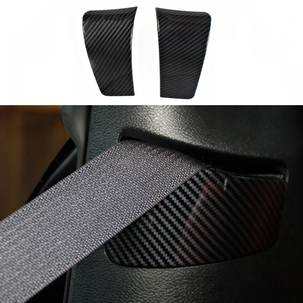Seat Safety Belt Button Decor Cover Trims Seat Safety Belt Button Decor Cover Trims Fit for Dodge Challenger 2015-2020