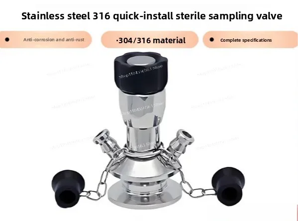 316L stainless steel sampling valve quick-connect welded sterile sampler for food grade applications