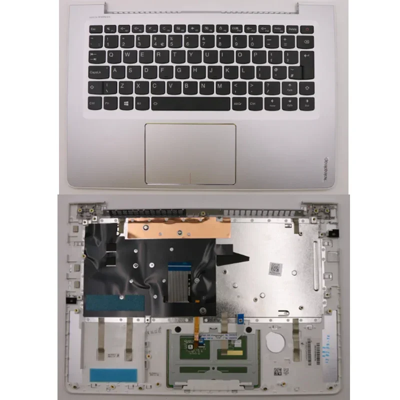 

New Original for Lenovo ideapad 510S-13ISK Laptop Parts Replacement Top Case Palmrest Upper Case 80SJ BL WH W/KB UK 5CB0L45273