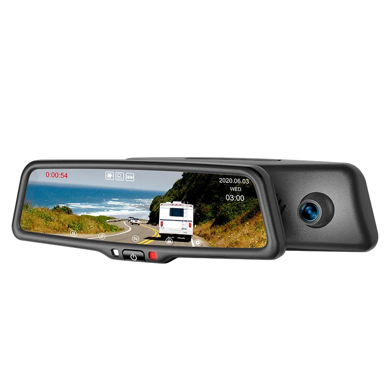

For Factory Design Car Dual Channel Dash Camera Recorder G-Sensor Built-In Mirror With Low Price
