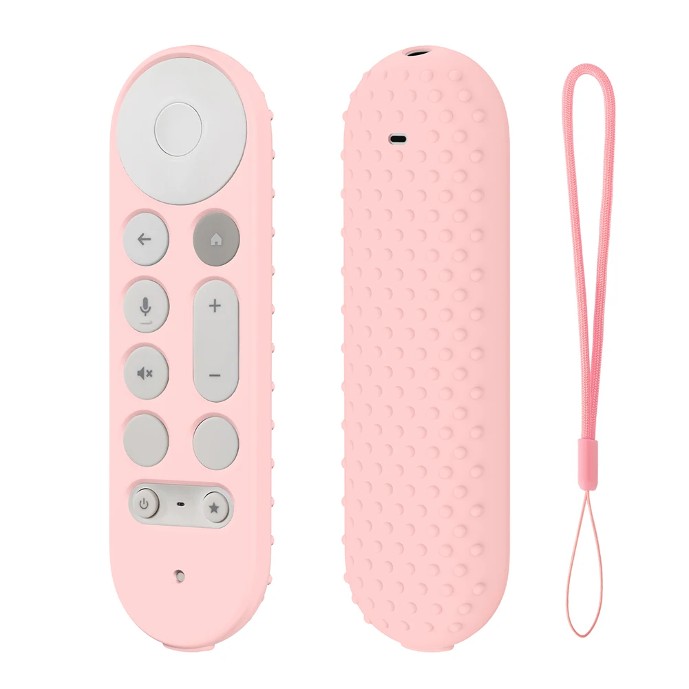 Anti-Slip Protective Controller Sleeve TV Remote Control Case For Google TV Streamer 4K Voice Remote Silicone Protector Cover