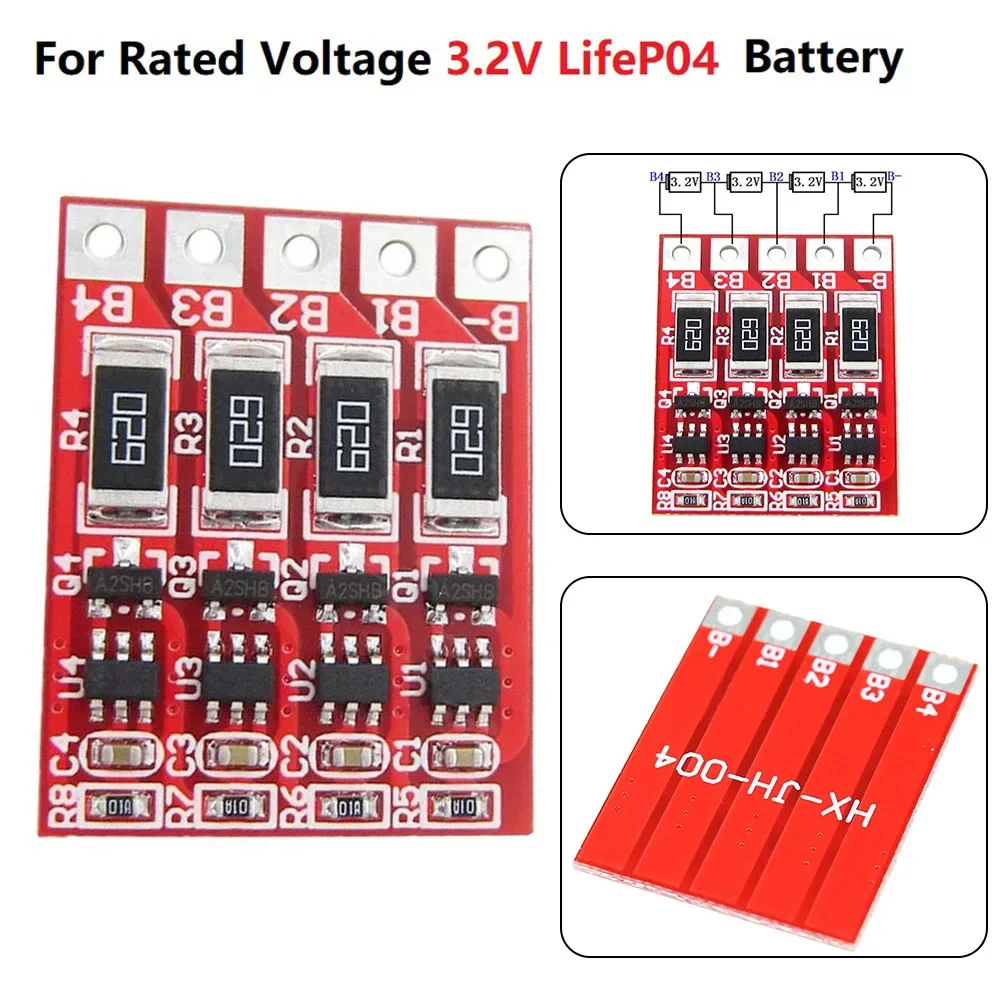 Battery Protection Board LiFePO4 Portable With Balancer Board 12.8V 26*20.5*2.4mm 4S Battery Protection Board Tools