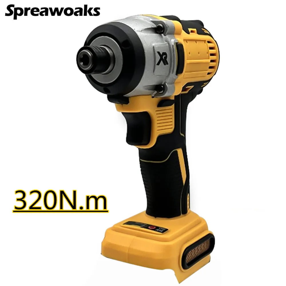 

Brushless Impact Driver 320N.m Cordless Electric Screwdriver Drill 3-LED Repair Power Tools Compatible For Makita 18v Battery