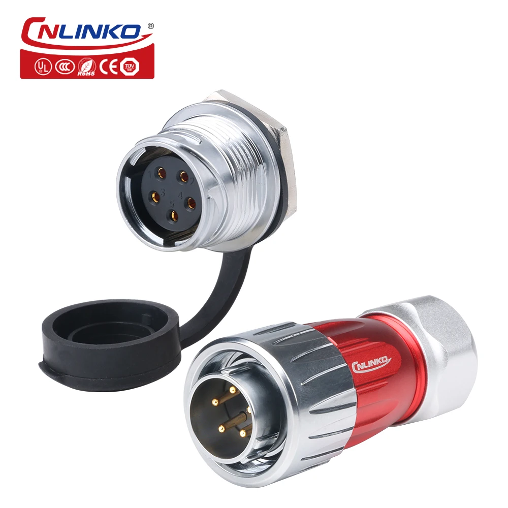 CNLINKO DH20 Waterdichte Connector 2 3 4 5 7 9 12-pins Aviation Automotive Kabelconnector Mannelijke Vrouwelijke Stekker Aansluiting IP68 Buitengebruik - afbeelding 1