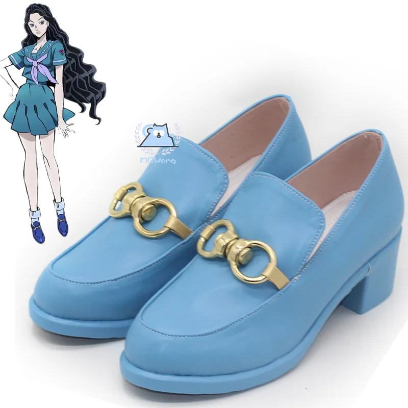 애니메이션 JOJO 야마기시 유키코 코스프레 신발 할로윈 파티를위한 유키코 신발 성인 여성 남성 역할 놀이 맞춤 제작