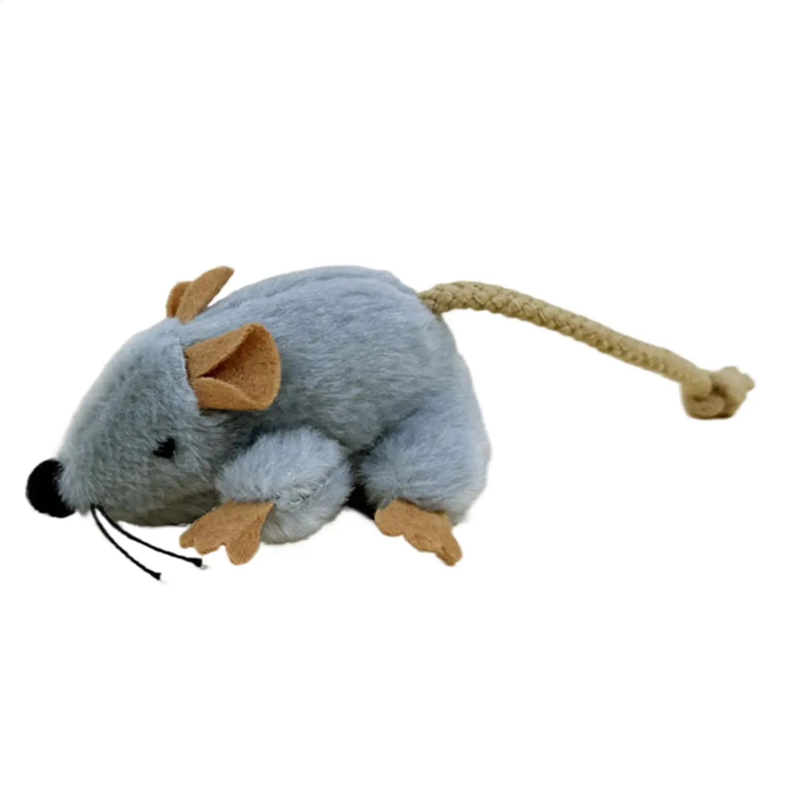 Cat Mouse Toy Compact Realistic Play Game with Built-In Sound Cute Cat Toys for Daily Ground Home Indoor Outdoor Birthday