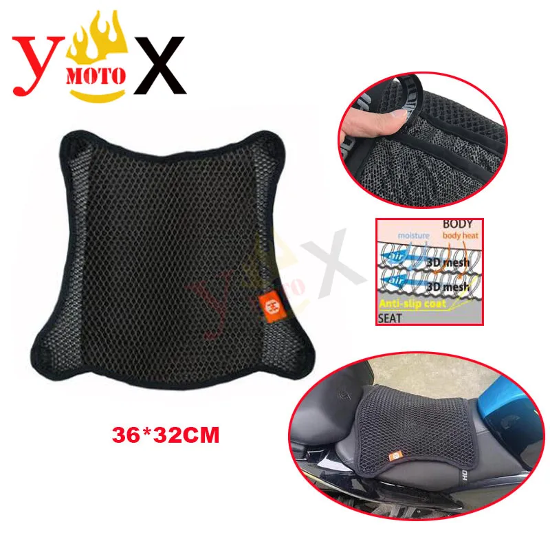 Motorcycle Front Driver 3D Mesh Seat Cover Cushion Pad Net For Yamaha R1 R6 R15 R25 R3 YS150 YS250 YBR150 Tracer 155 900 FJR1300