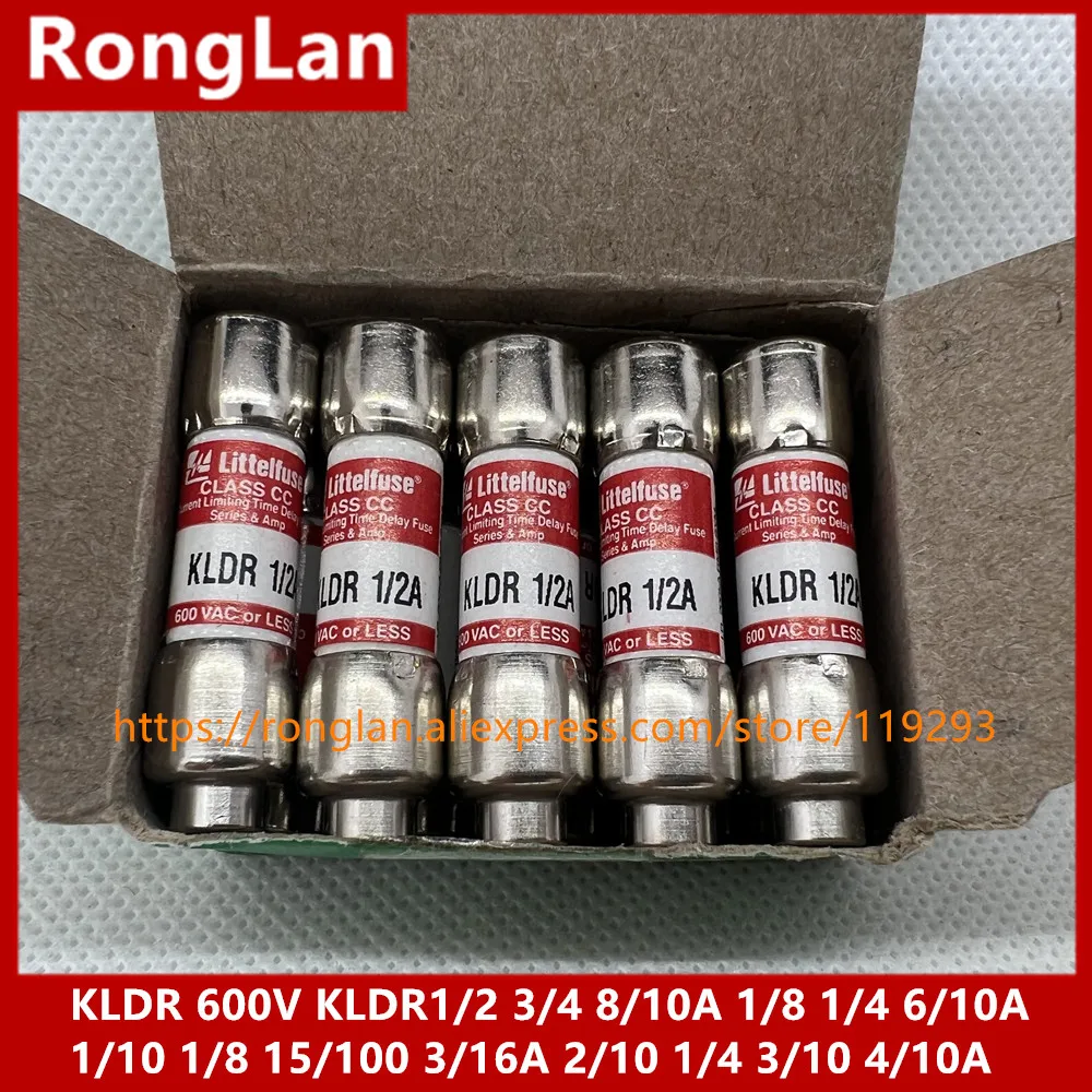 

[LAN] KLDR 600V Littelfuse delay fuse 10*38 circular tube KLDR 1/2/3/4/5/6/7/8/10/12/15/20/25/30A --10PCS/LOT