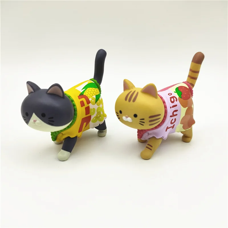 5cm New Cat Blind Box Candy Clothing Walking Cat Doll Toy Cat Doll Blind Bag Decoration Desktop Ornament Children's Gift