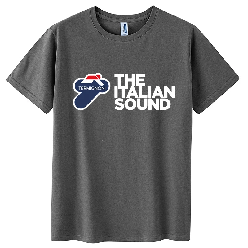 Termignoni العادم البضائع الرجال القطن تي شيرت دراجة نارية Termignoni العادم Termignoni العادم قصيرة الأكمام التي شيرت S-4XL #3