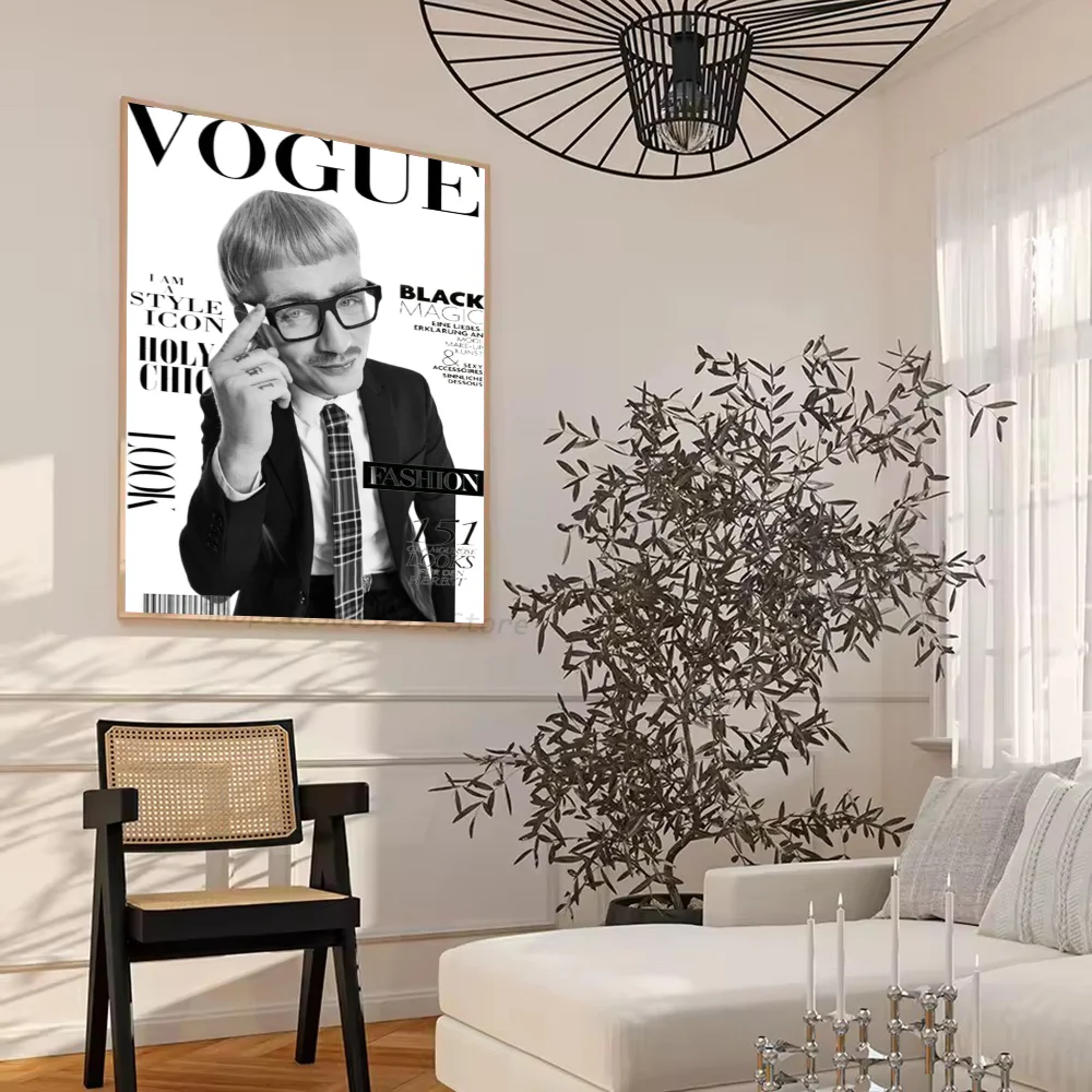 1 قطعة جوست كلاين المغني المشارك ذاتية اللصق الفن مقاوم للماء ورقة ملصق مقهى بار غرفة جدار ديكور #5